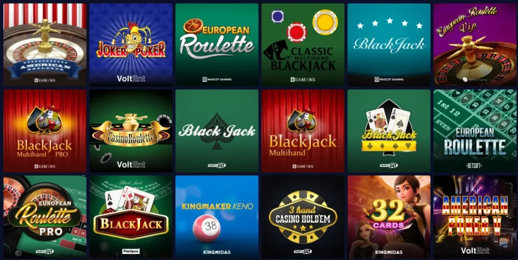 betory table games