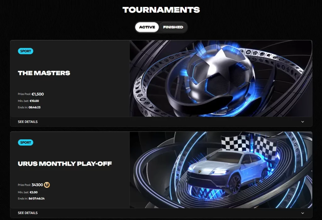 spinsy tournaments