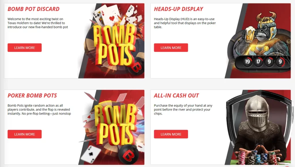 betonline poker features