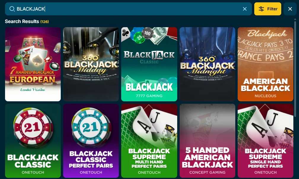 nalu casino table games