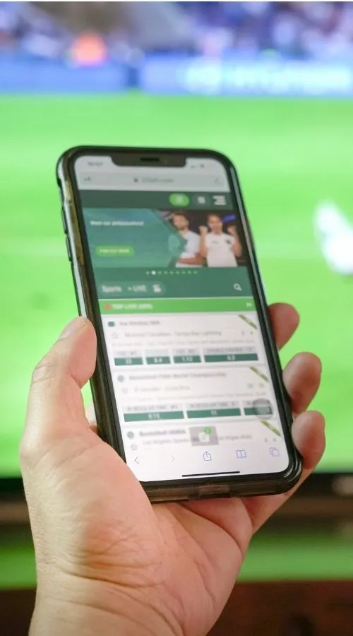 sports betting stock image