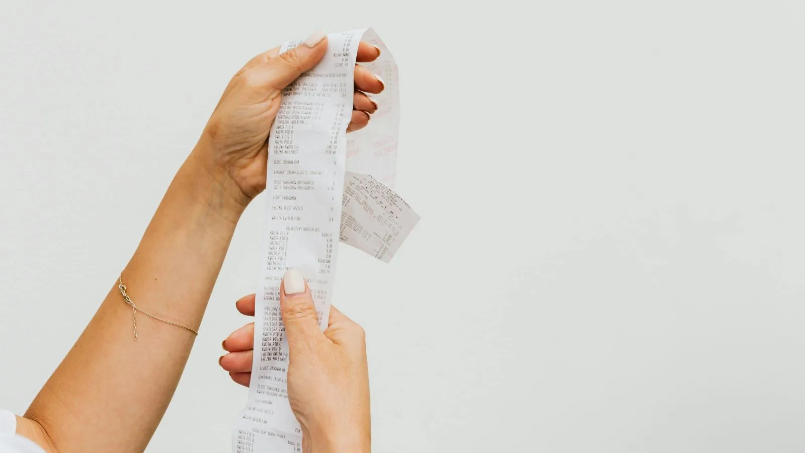 receipt stock image