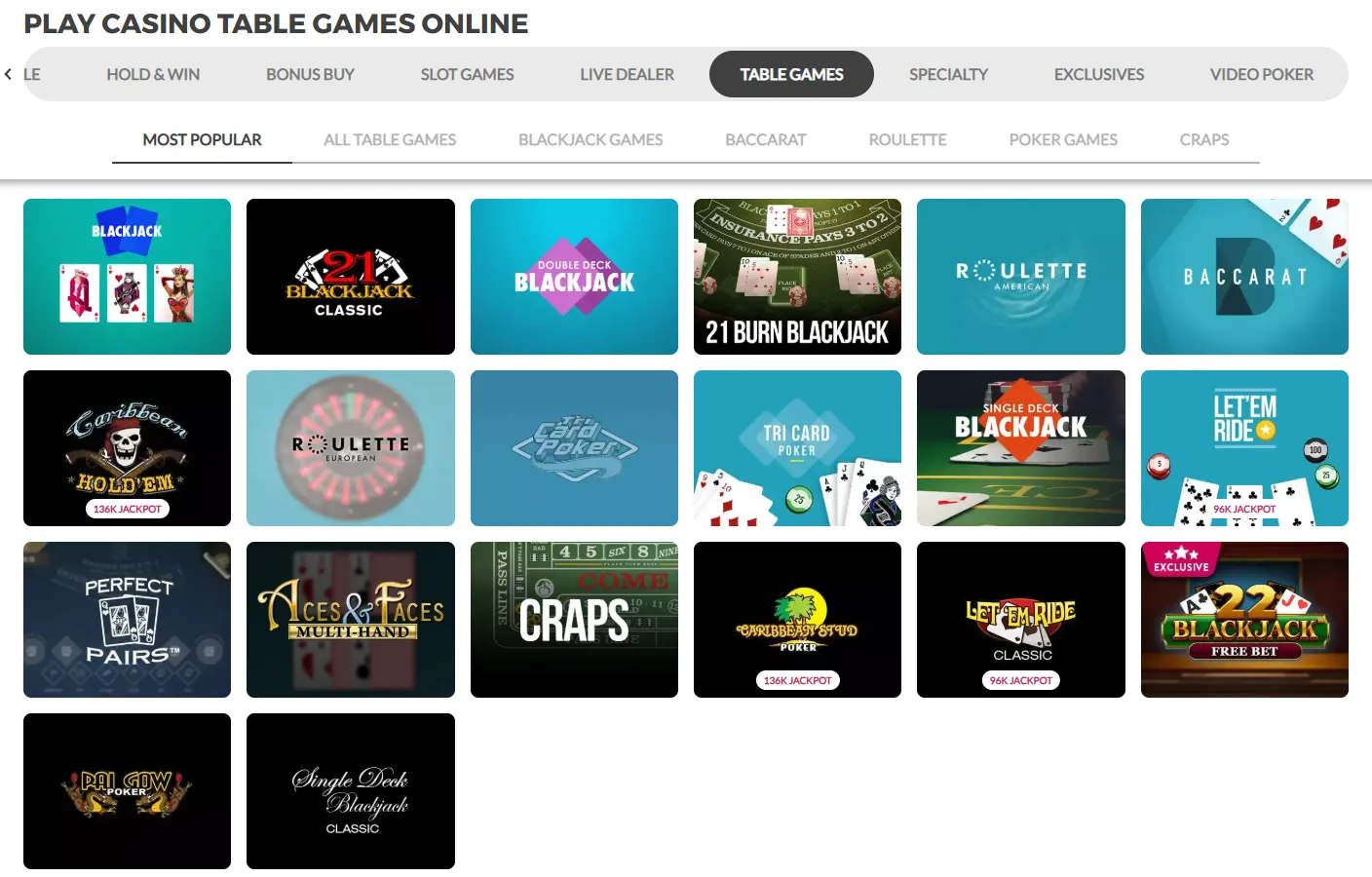 slots.lv table games 4